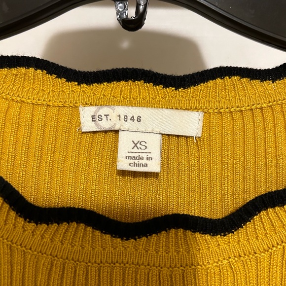 CATO Sweater Yellow and Black Size XS - Picture 2 of 2